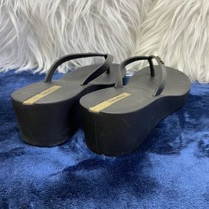 Wedge flip flops